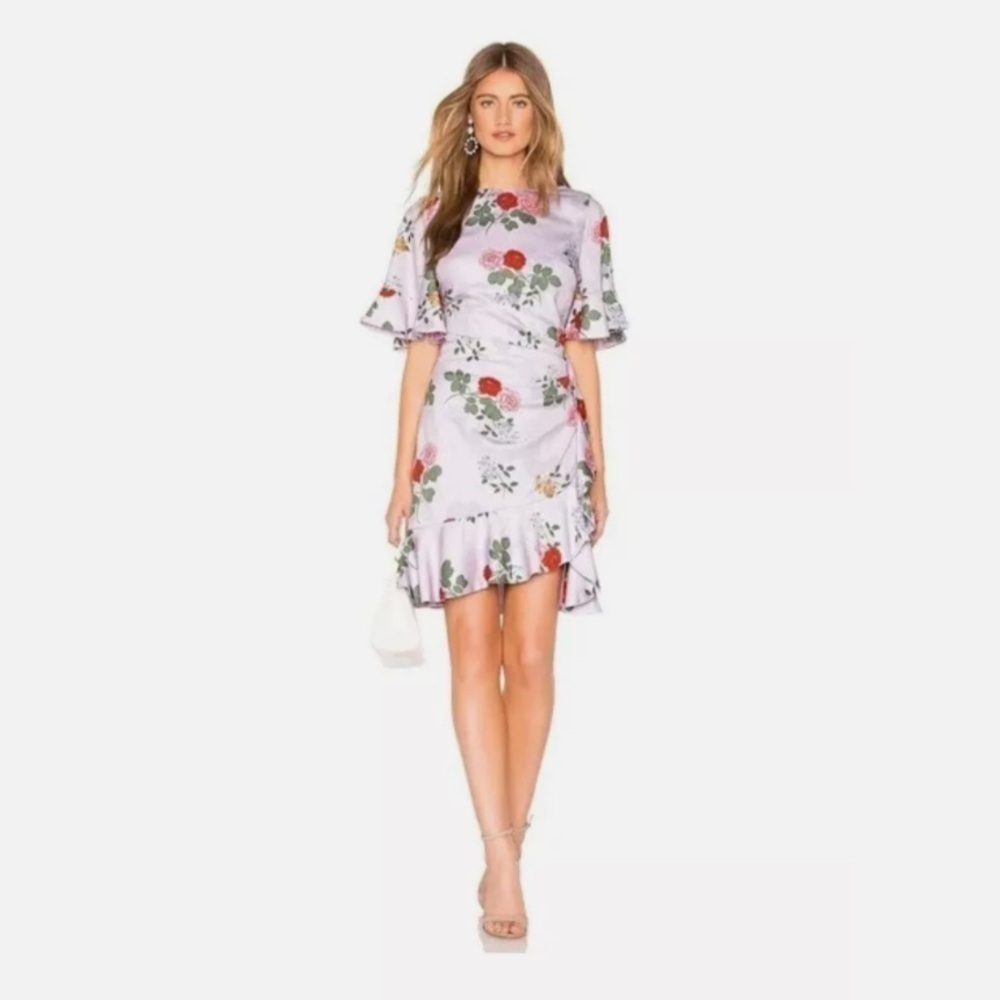 Keepsake Pretty One Mini Dress In Lilac Floral